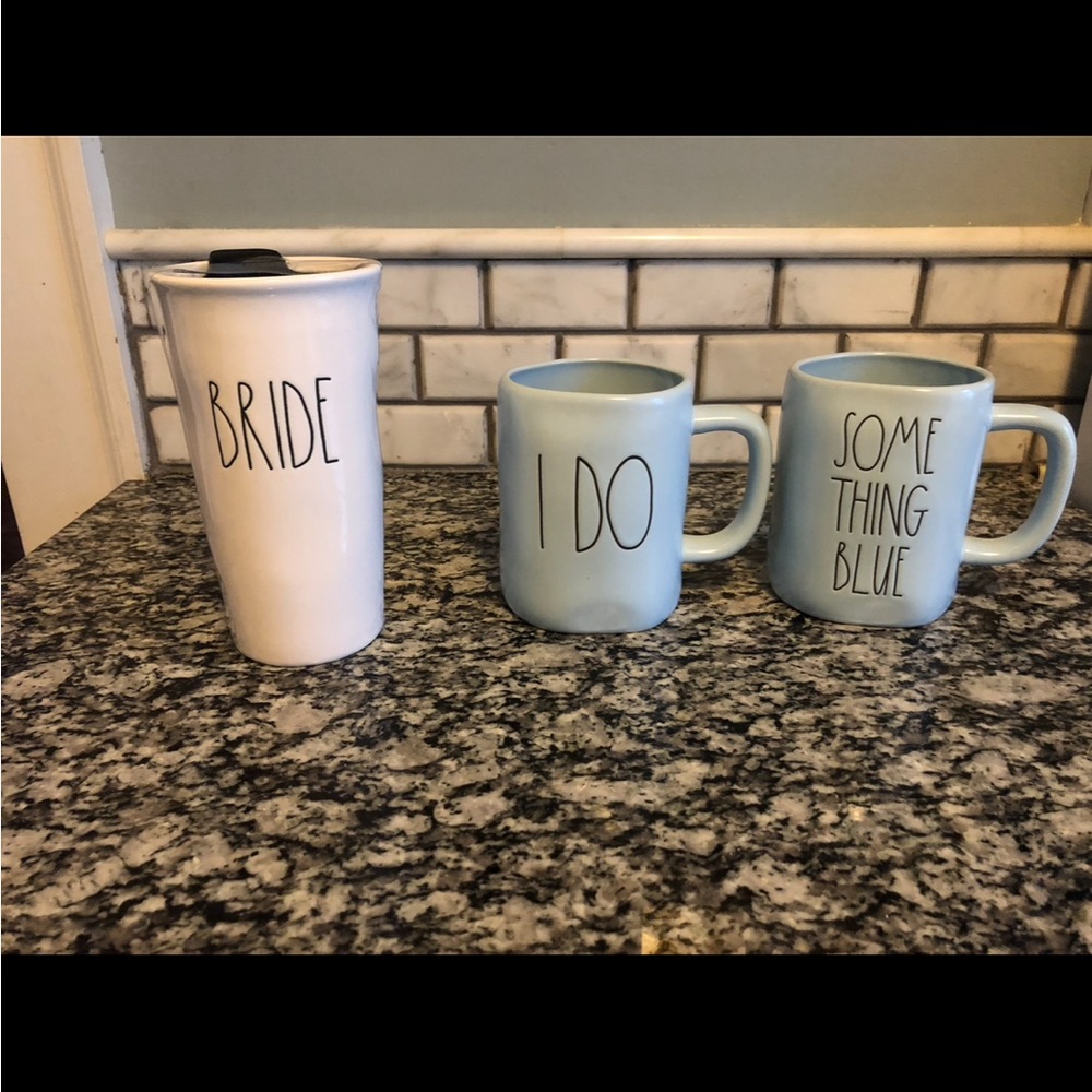 Rae Dunn Wedding collection tumbler and mugs - NWT
Bride 
I Do 
Something Blue